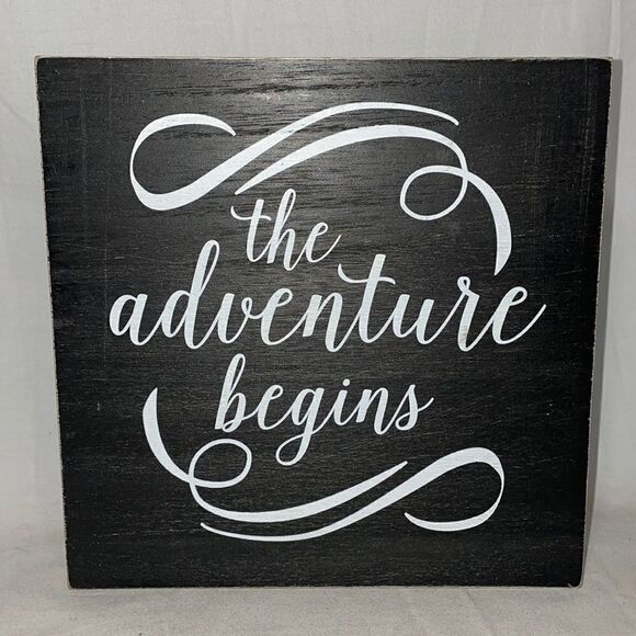 The Adventure Begins Wall Hanger - Picture 1 of 5